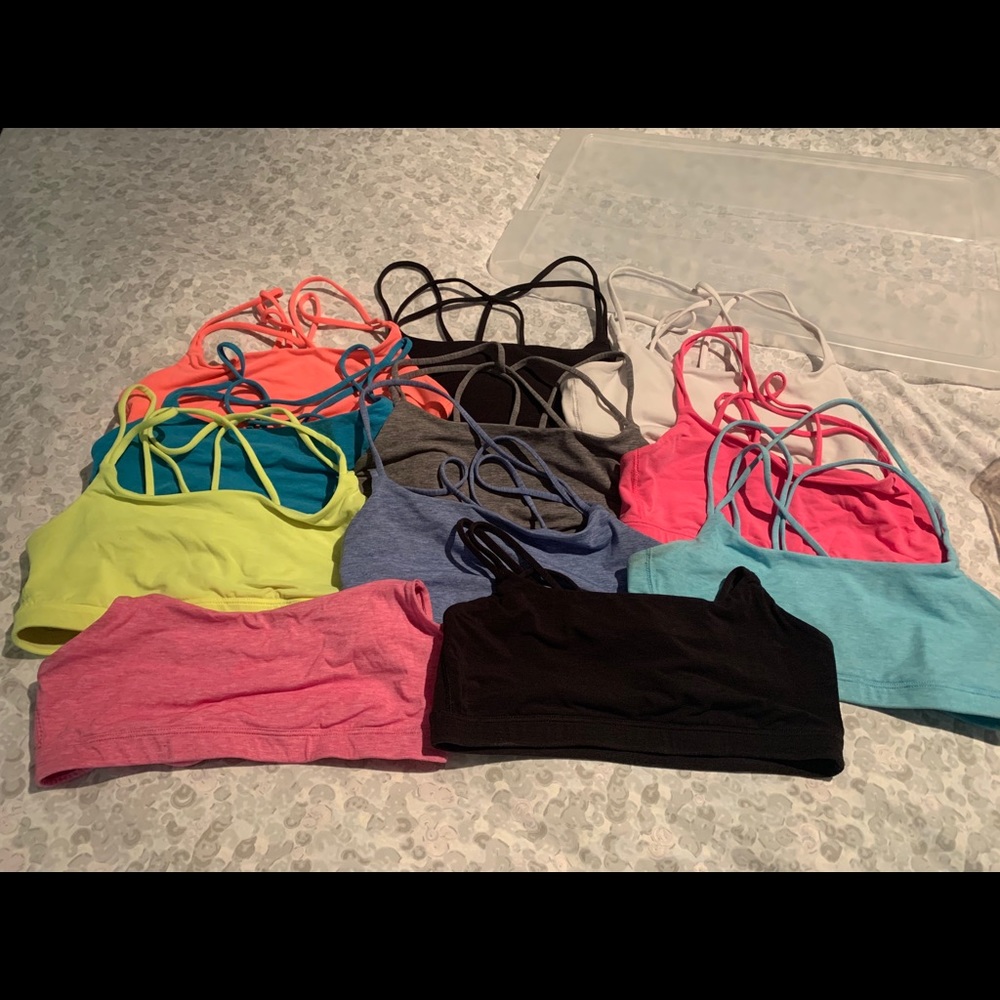 GapFit breathe low support strappy sports bras